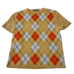 ❤️ AUTUMN CASHMERE Cashmere Plaid Print Sweater Size: Small